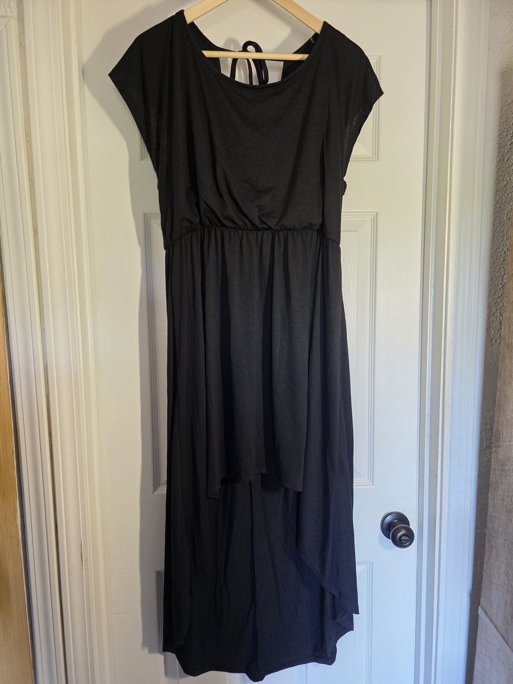 Delirious High Low Tshirt Dress Size 1X Black Plus Whimsigoth Witchy Boho NWT